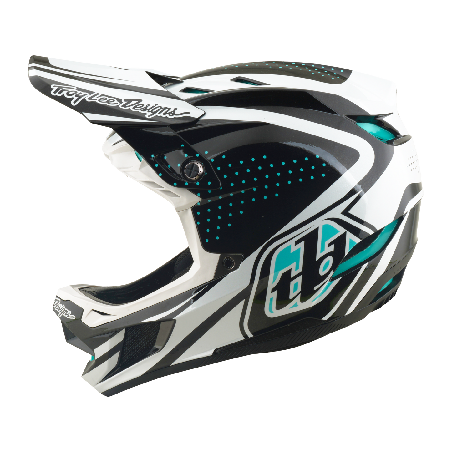 MTB helmet TROY LEE DESIGNS D4 POLYACRYLITE MIPS THE LINE Charcoal/White
