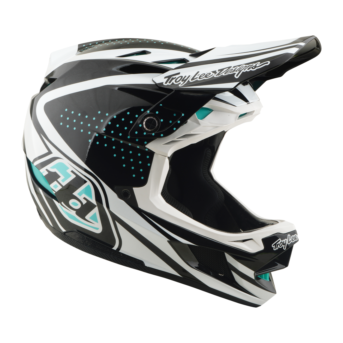 MTB helmet TROY LEE DESIGNS D4 POLYACRYLITE MIPS THE LINE Charcoal/White