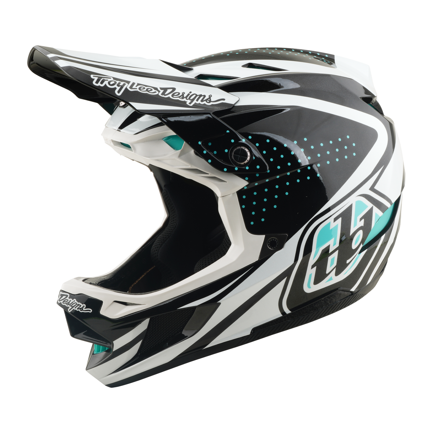 MTB helmet TROY LEE DESIGNS D4 POLYACRYLITE MIPS THE LINE Charcoal/White
