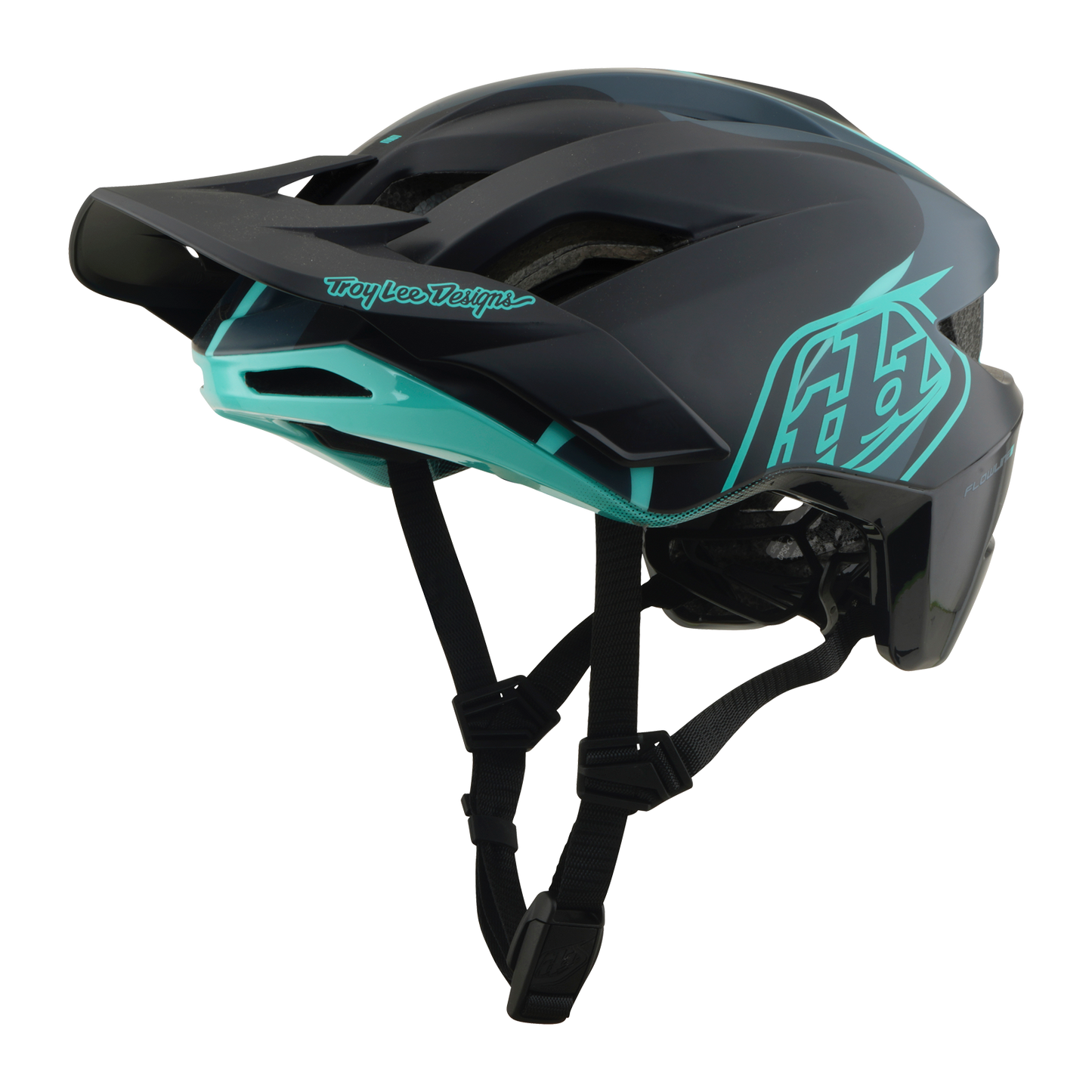 MTB helmet TROY LEE DESIGNS FLOWLINE SE MIPS BADGE Carbon/Blue
