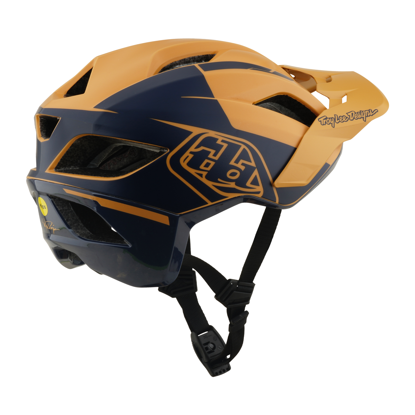 MTB Helmet TROY LEE DESIGNS FLOWLINE SE MIPS HYDRO Mustard/Black