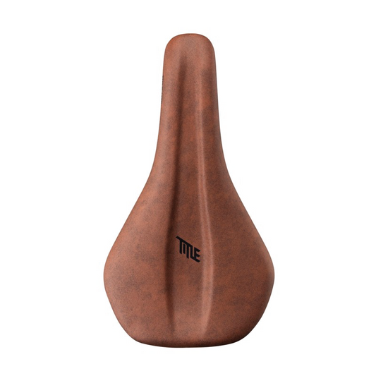 Title MS2 saddle, brown, three-quarter view
