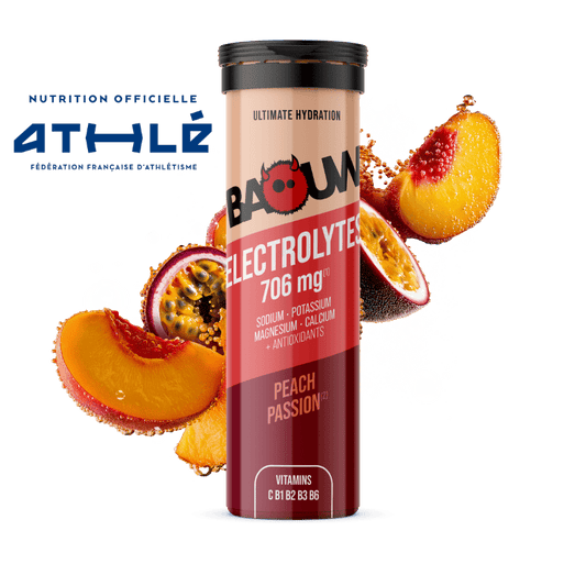 BAOUW Energy Drink (Tube of 10 tablets) Peach/Passion