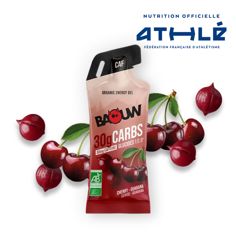 BAOW Energy Gel (44g) Lemon/Cherry/Caffeinated Guarana
