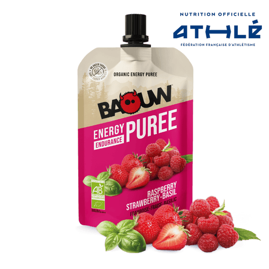 BAOUW Organic Recipe Raspberry/Strawberry/Basil Purée (90g)