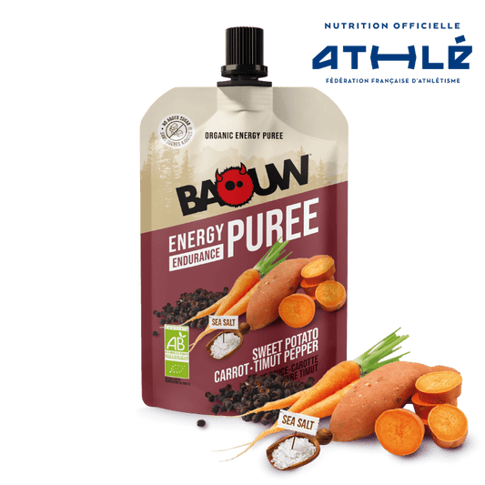 BAOUW Organic Energy Puree Savory Recipe Sweet Potato/Carrot/Pepper (90g)