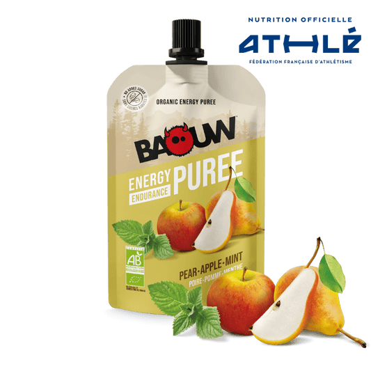 BAOUW Organic Recipe Fruit Energy Puree Pear/Apple/Mint (90g)