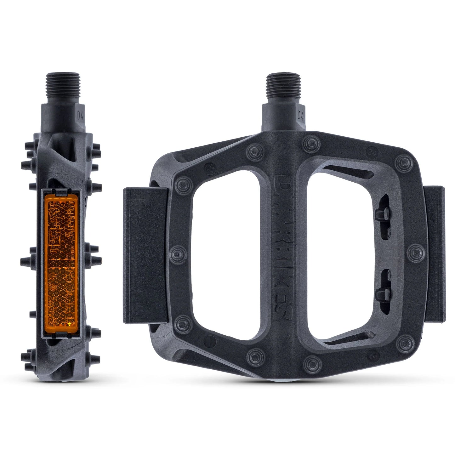 DMR V6 flat pedals with reflectors Black