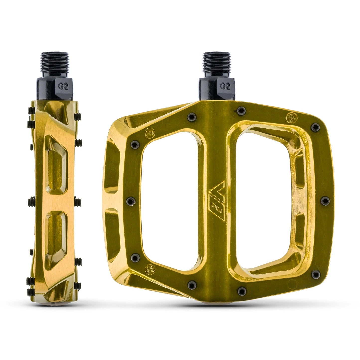 DMR V8 Gold flat pedals