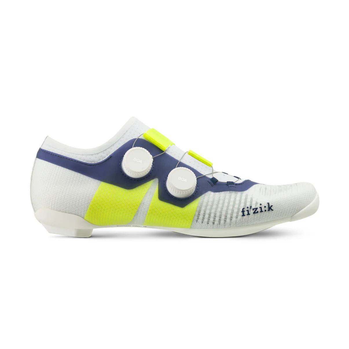 FIZIK VENTO VEGA CARBON Road Shoes, White/Yellow