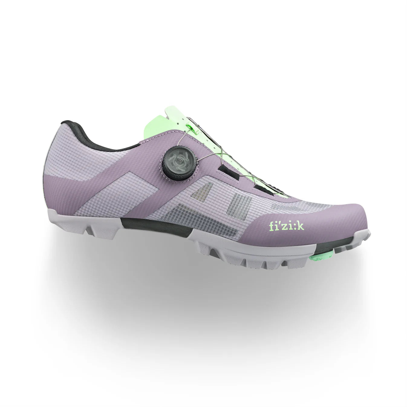 FIZIK VENTO PROXY WIDE XC/Gravel Mountain Bike Shoes - Lavender/Green