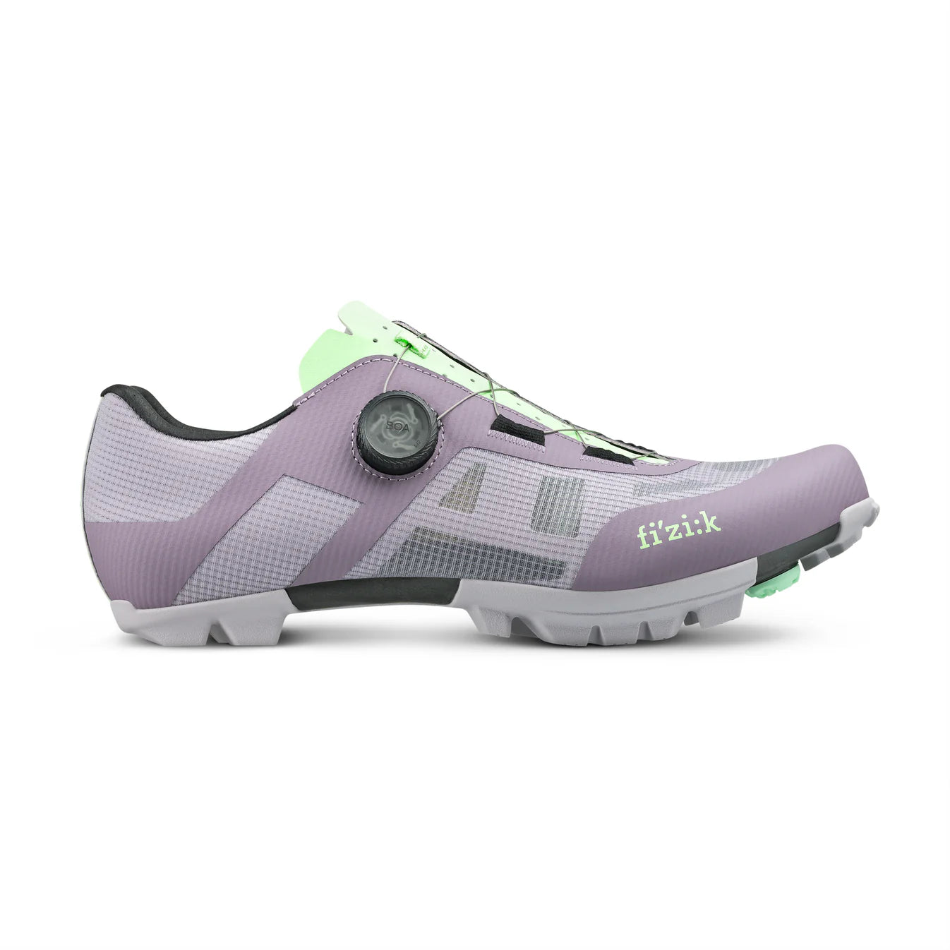 FIZIK VENTO PROXY WIDE XC/Gravel Mountain Bike Shoes - Lavender/Green