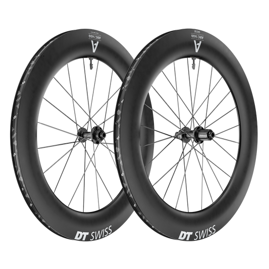Pair of DT SWISS ARC 1400 DICUT 85 Tubeless Ready Wheels (Center Lock)
