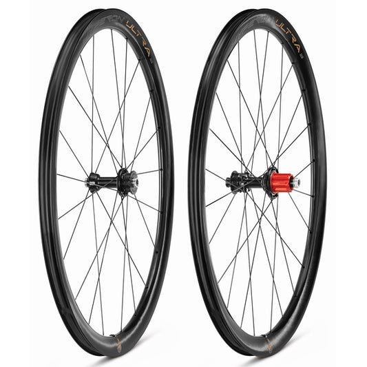 Pair of CAMPAGNOLO HYPERON ULTRA DISC Wheels with Tires (Center Lock)