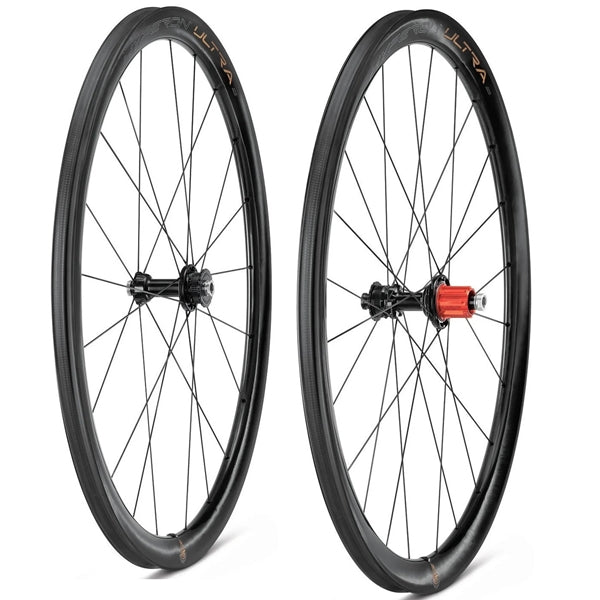 Pair of CAMPAGNOLO HYPERON ULTRA DISC Tubular Wheels (Center Lock)