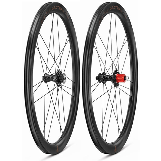 Pair of CAMPAGNOLO BORA ULTRA WTO 45 C23 DISC Tubeless Ready Wheels (Center Lock)