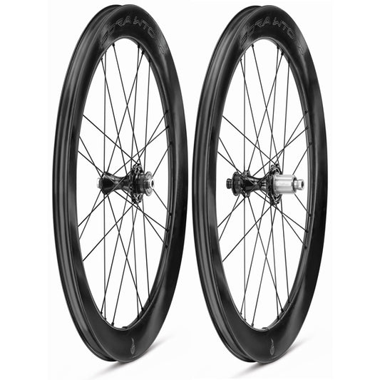 Pair of CAMPAGNOLO BORA WTO 60 C23 DISC Tubeless Ready Wheels (Center Lock)