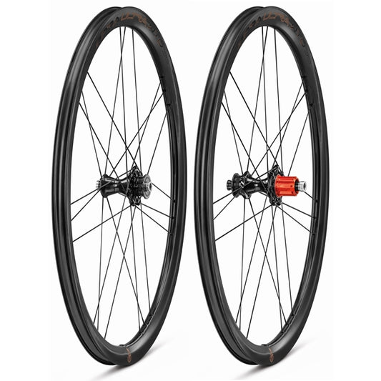 Pair of CAMPAGNOLO BORA ULTRA WTO 35 C23 DISC Wheels with Tires (Center Lock)