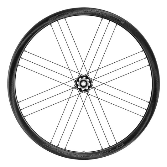 Front wheel CAMPAGNOLO BORA WTO 33 DISC DARK LABELà Tires (Center Lock)