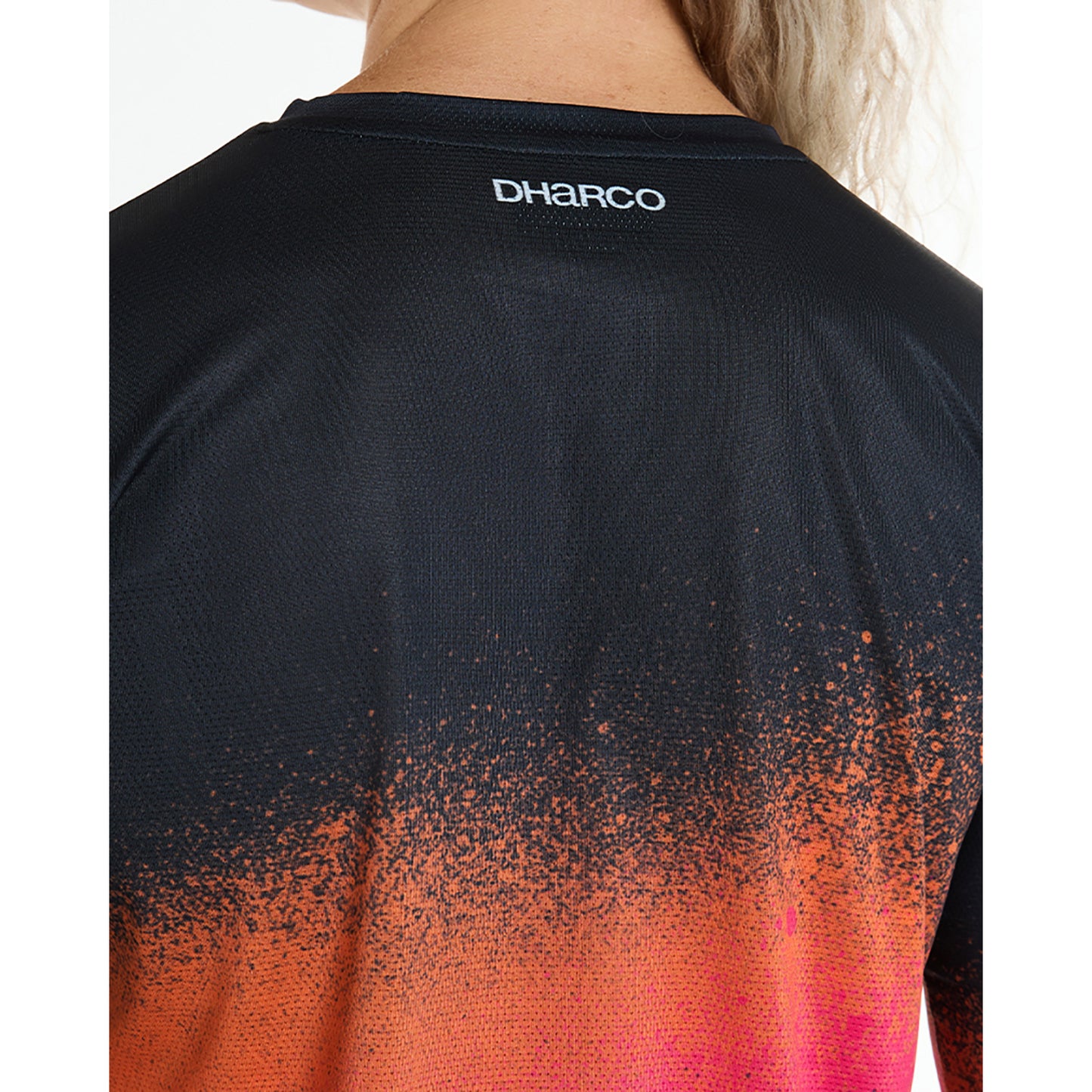 Women's DHARCO RACE BLACK SNAKE Long Sleeve Jersey Black/Orange