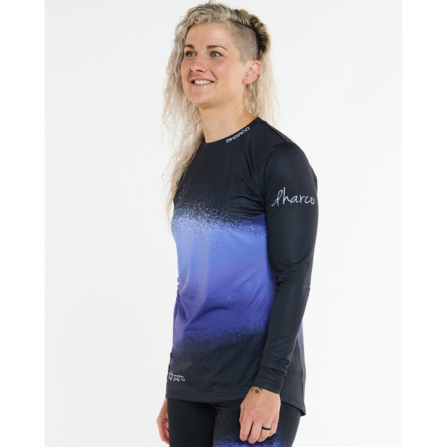 DHARCO RACE ULTRA VIOLET Women's Long Sleeve Jersey Black/Purple