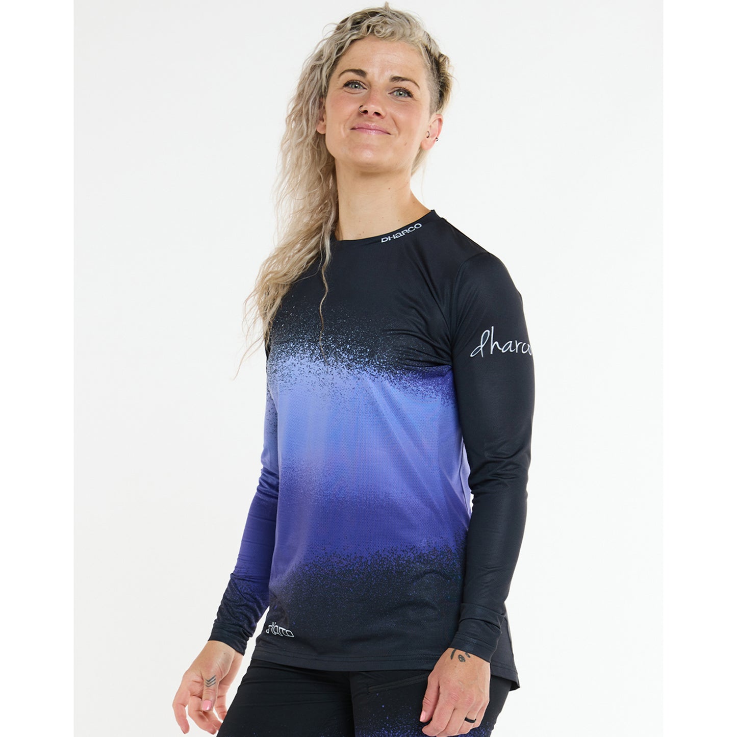DHARCO RACE ULTRA VIOLET Women's Long Sleeve Jersey Black/Purple