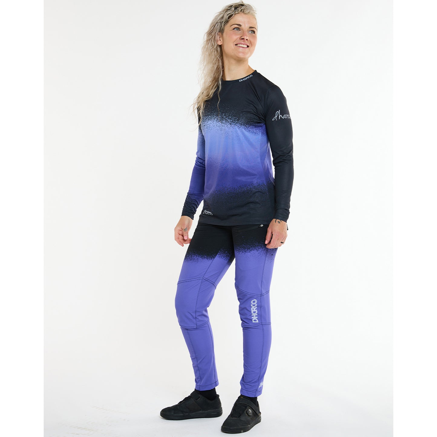 DHARCO RACE ULTRA VIOLET Women's Long Sleeve Jersey Black/Purple