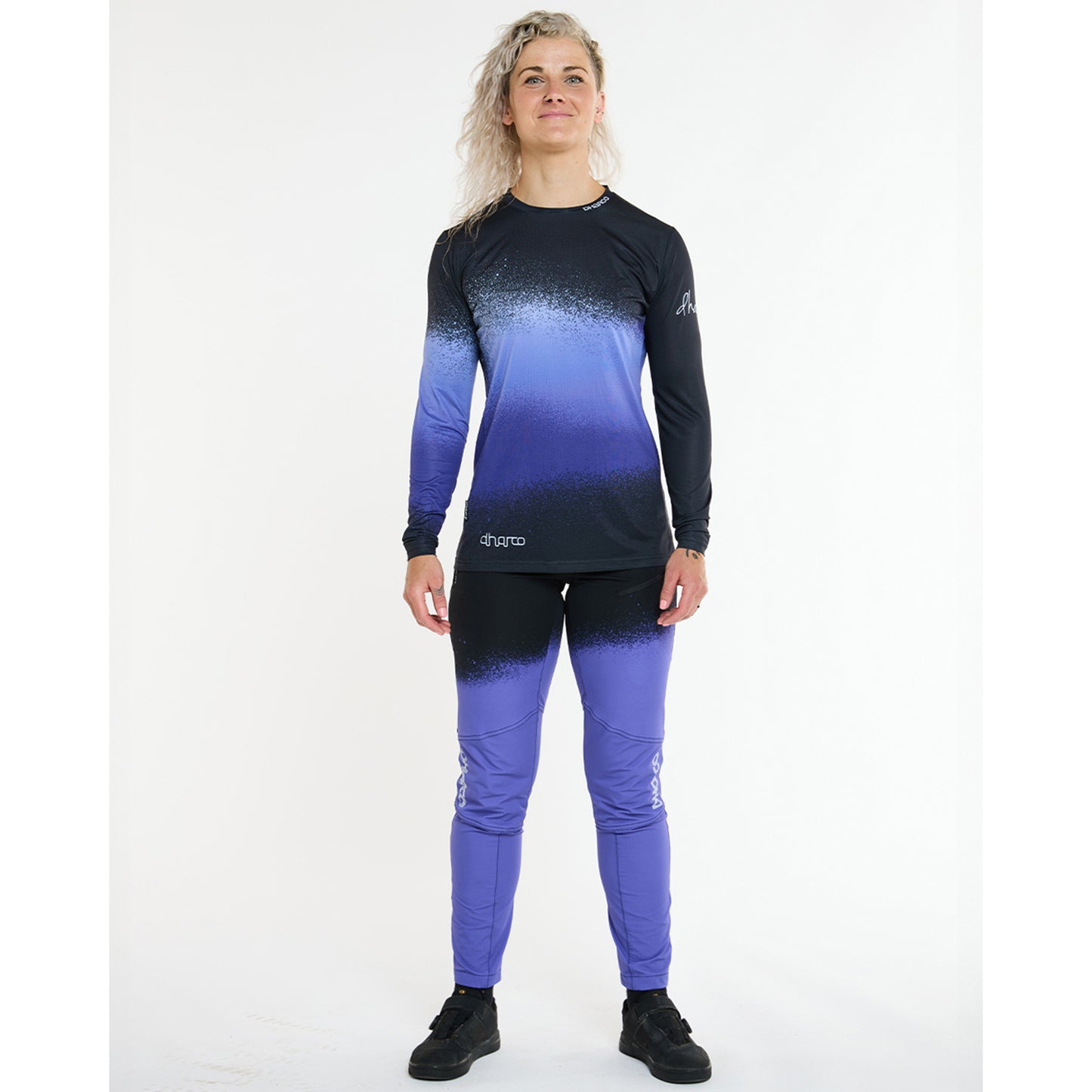 DHARCO RACE ULTRA VIOLET Women's Long Sleeve Jersey Black/Purple