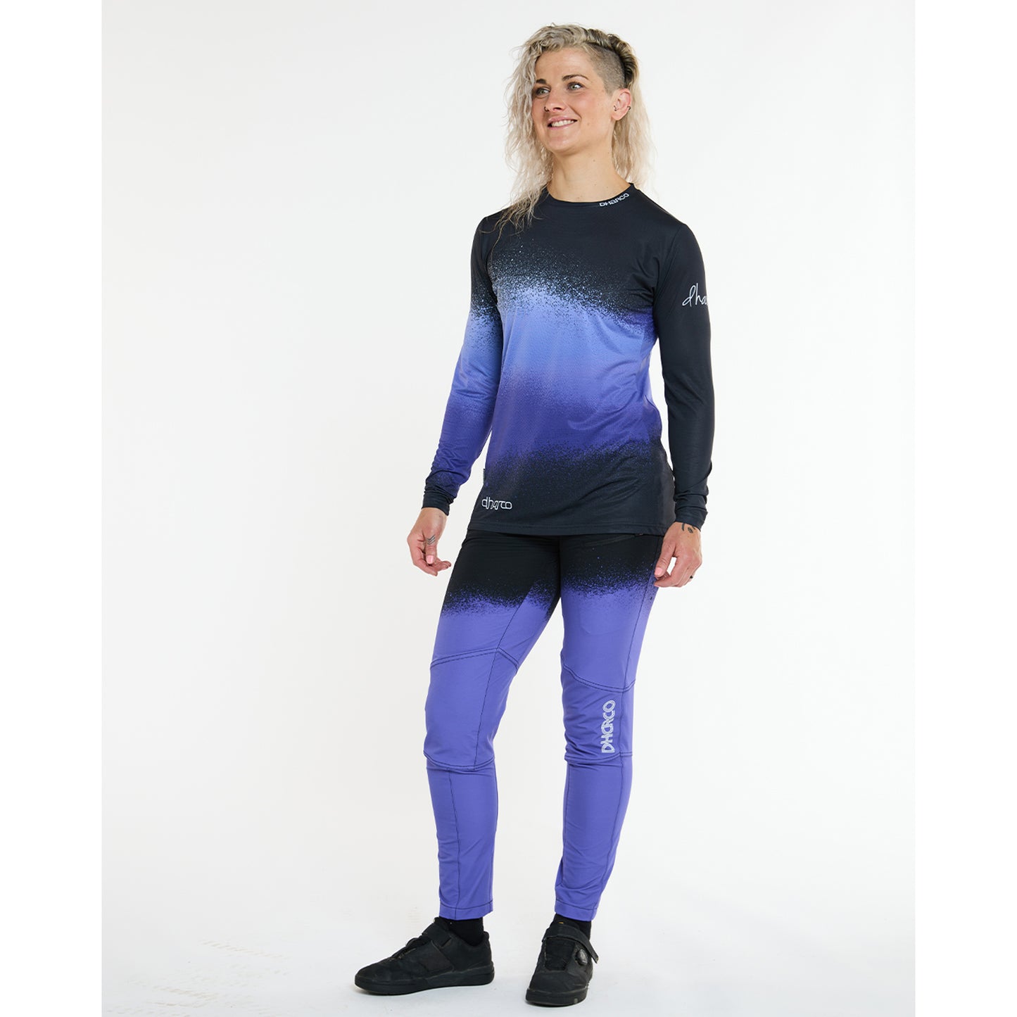 DHARCO RACE ULTRA VIOLET Women's Long Sleeve Jersey Black/Purple