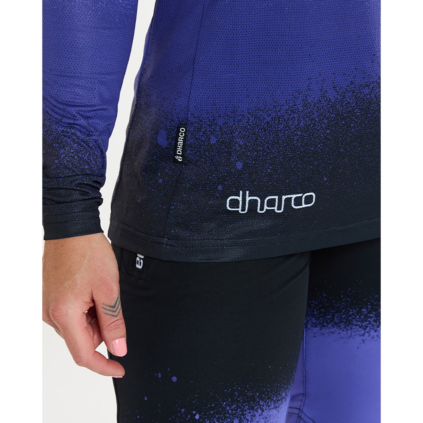 DHARCO RACE ULTRA VIOLET Women's Long Sleeve Jersey Black/Purple