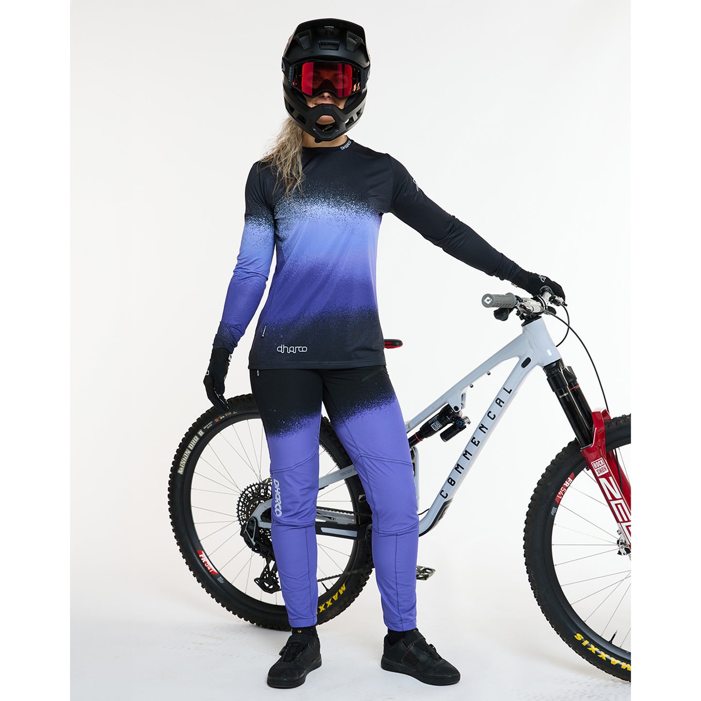 DHARCO RACE ULTRA VIOLET Women's Long Sleeve Jersey Black/Purple