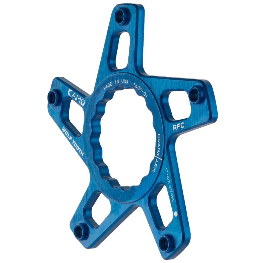 WOLF TOOTH CAMO P3 Raceface Cinch Direct Mount Offset 3mm Blue crankset star