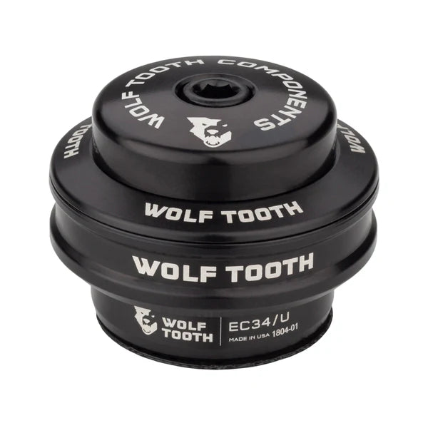 High Cup for WOLF TOOTH 1"1/8 EC34 External Headset Stack 16 mm Black