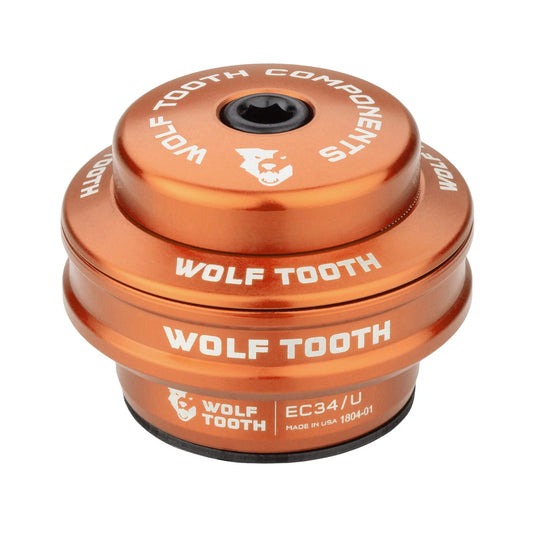 High Cup for WOLF TOOTH 1"1/8 EC34 External Headset Stack 16 mm Orange