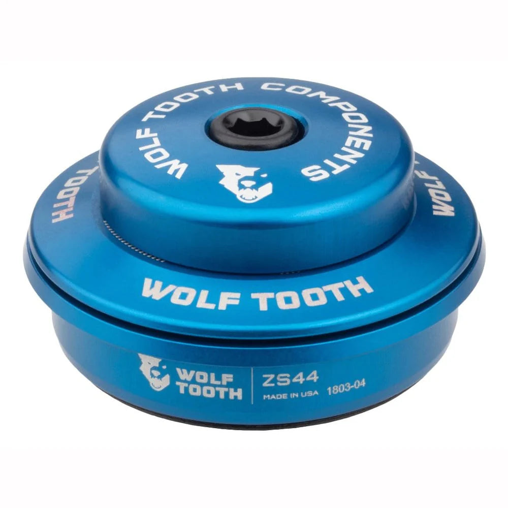 Tall Cup for WOLF TOOTH PREMIUM 1"1/8 Semi-Integrated Headset, ZS44, 6 mm Stack, Blue