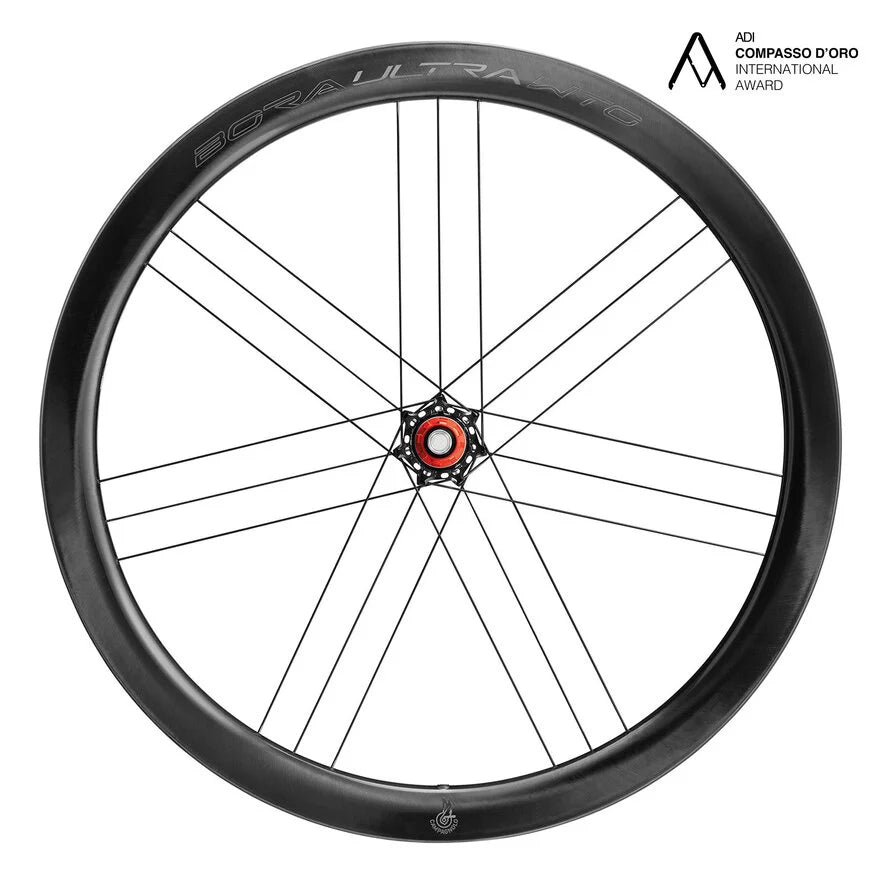 Pair of CAMPAGNOLO BORA ULTRA WTO 45 C23 DISC Tubeless Ready Wheels (Center Lock) Chrome