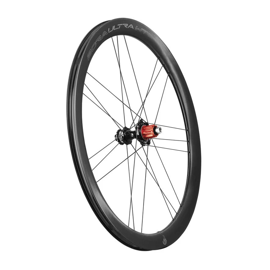 Pair of CAMPAGNOLO BORA ULTRA WTO 45 C23 DISC Tubeless Ready Wheels (Center Lock) Chrome