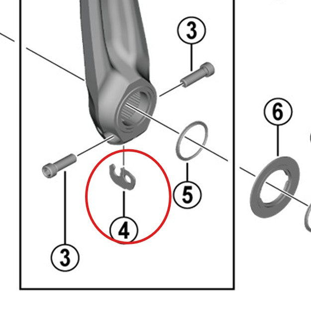 Safety Plate for SHIMANO Left Hand Crank FC-M8100/7100/6100