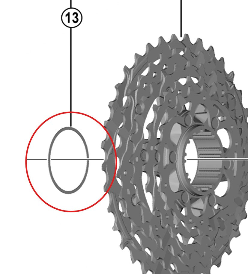 12V SHIMANO Cassette Spacer for Dura Ace/Ultegra/105 0.5mm