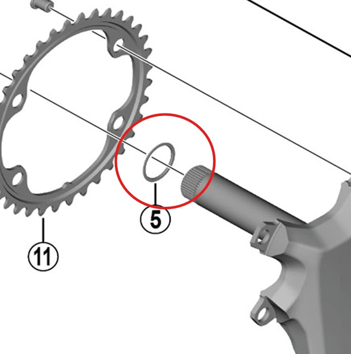 Ring for SHIMANO FC-R9200/8100 crankset