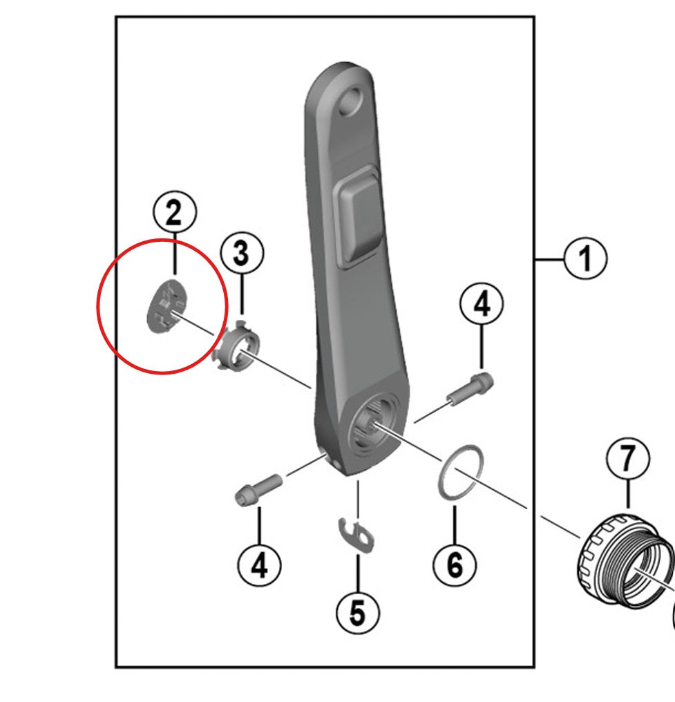 SHIMANO crank cover for FC-R8100-P crankset