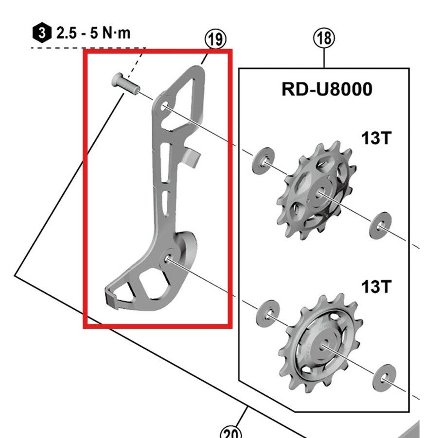 GS Internal Clevis SHIMANO U8000