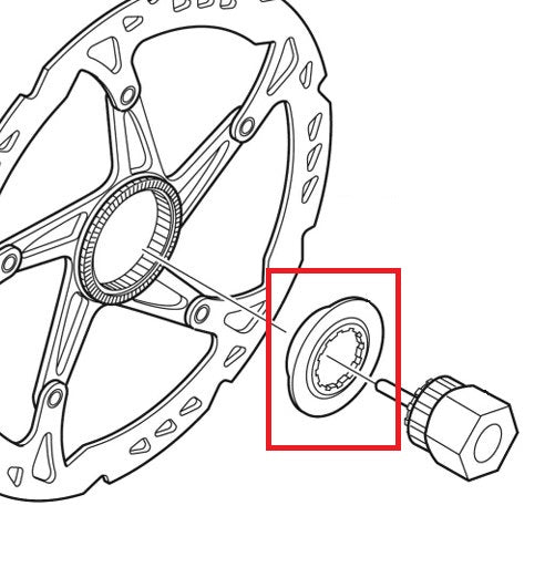 Center Lock nut SHIMANO Internal SM-RT81