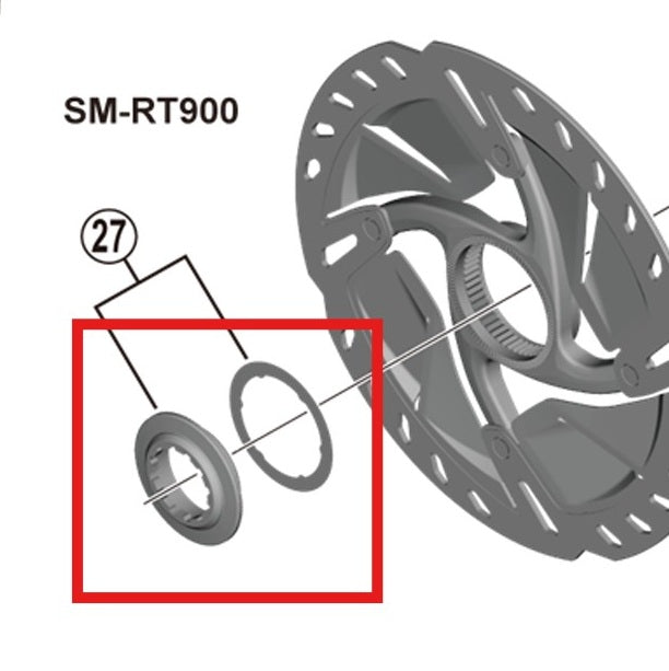 SHIMANO SM-RT900 nut and washer