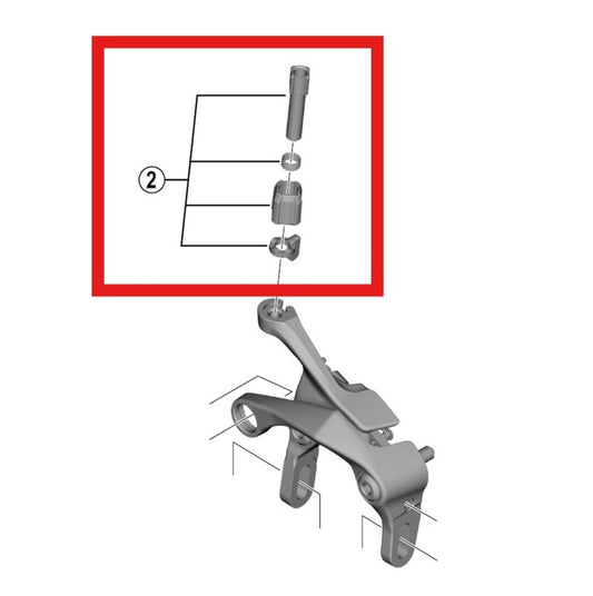 SHIMANO BR-R7000 cable tensioning screw