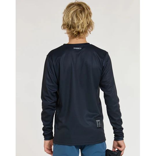 DHARCO GRAVITY THE DARKNESS Long Sleeve Junior Jersey Black