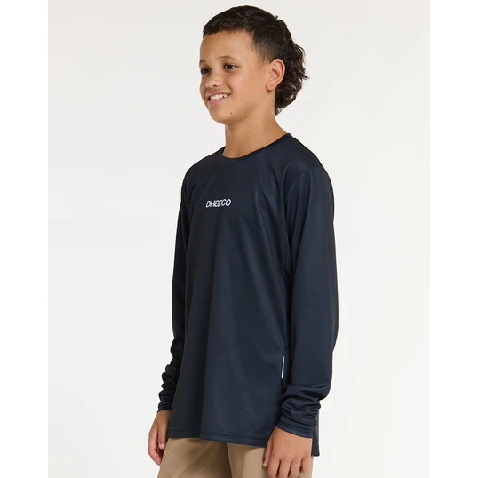 DHARCO GRAVITY THE DARKNESS Long Sleeve Junior Jersey Black