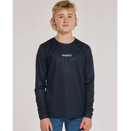 DHARCO GRAVITY THE DARKNESS Long Sleeve Junior Jersey Black