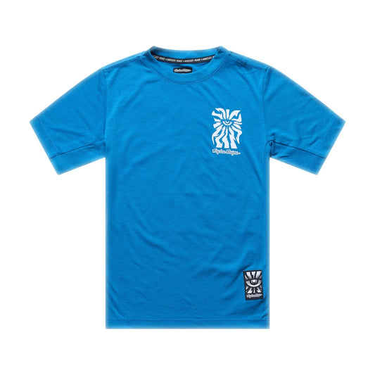 TROY LEE DESIGNS SKYLINE RIDE ONE EYE AERO Junior Short Sleeve Jersey Blue