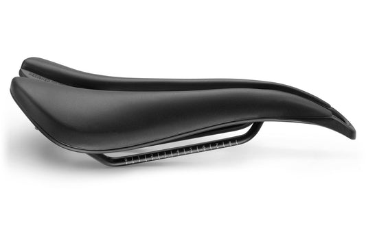 Saddle SMP EVO PLUS 140mm wide Black stainless steel rails